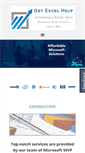 Mobile Screenshot of getexcelhelp.com