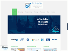 Tablet Screenshot of getexcelhelp.com